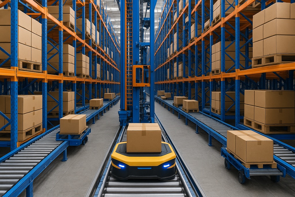 Hệ thống lưu kho tự động AS/RS cho các doanh nghiệp logistics