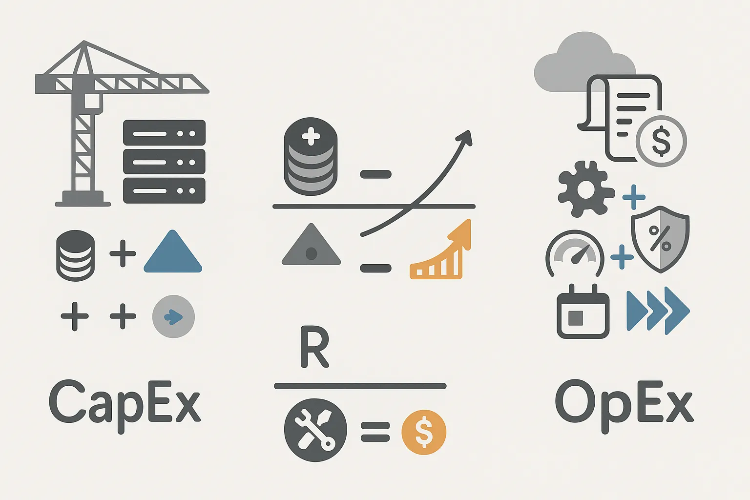 So sánh CapEx & OpEx: công thức, biến số, ví dụ ROI